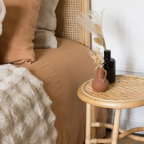 Housse de couette en chanvre Rose 260 x 240 cm - Kala