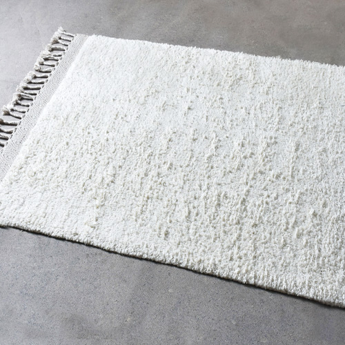 Tapis en laine tissé artisalement beige 160 x 230 cm - Wigan