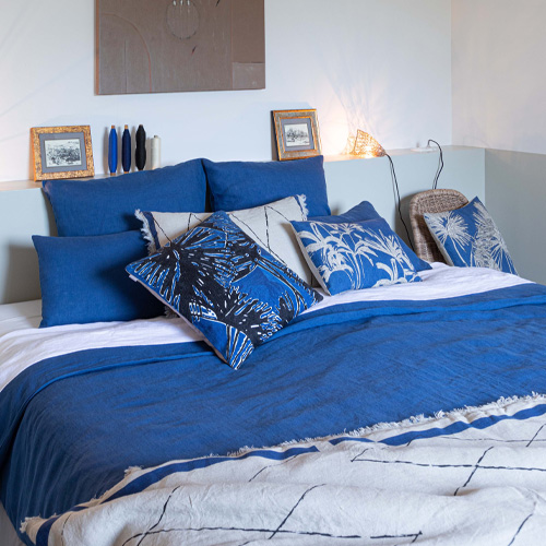 Drap housse en lin Blanc 140 x 190 x 30 cm - Zeff