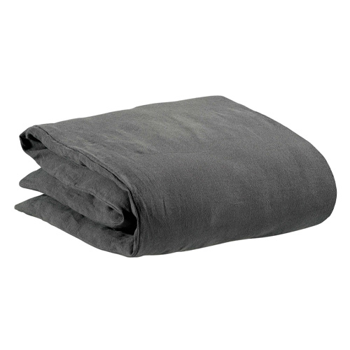 Housse de couette en lin Gris 240 x 220 cm - Zeff