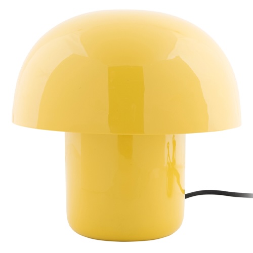 Lampe à poser champignon en métal émaillé jaune vif - Fat Mushroom Mini