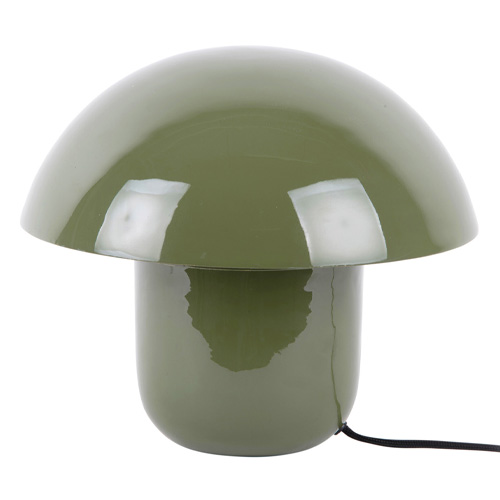 Lampe à poser champignon en métal émaillé vert jungle - Fat Mushroom