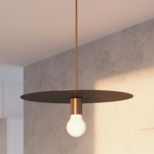 Suspension en métal noir 40 cm - Flavio