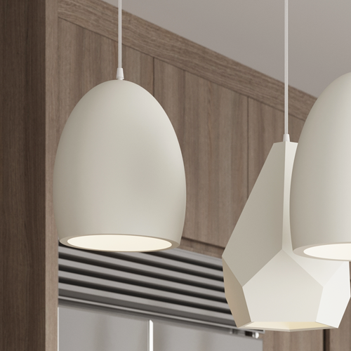 Suspension en céramique blanc 30 cm - Flawiusz