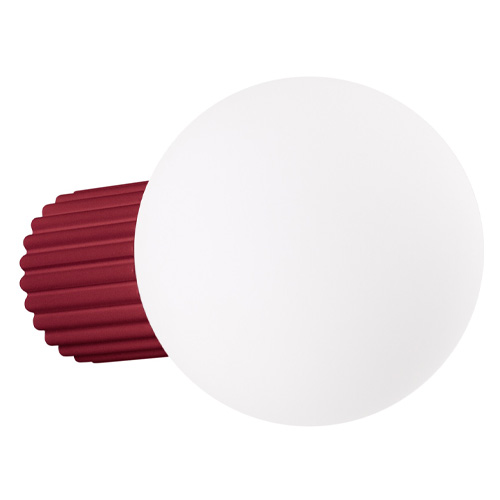 Applique en aluminium cannelé bordeaux - Halo
