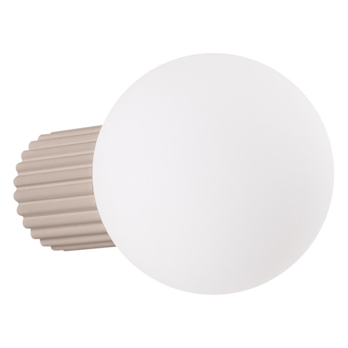 Applique en aluminium cannelé taupe - Halo