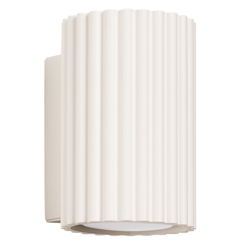 Applique en aluminium cannelé 10 cm beige - Karbon