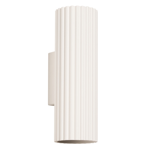 Applique en aluminium cannelé 20 cm beige - Karbon