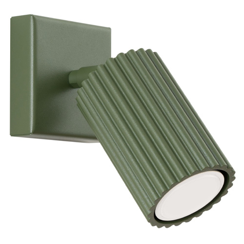 Applique en aluminium cannelé vert olive - Karbon