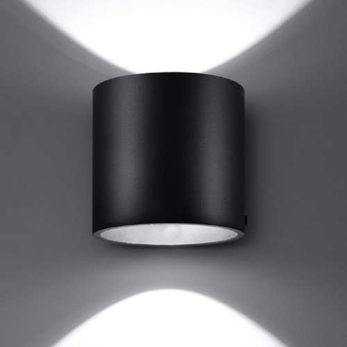 Applique en aluminium noir - Orbis