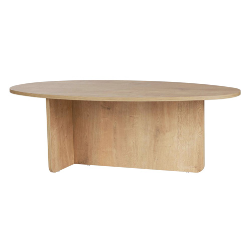 Table basse organique effet Chêne 120 cm - Nira