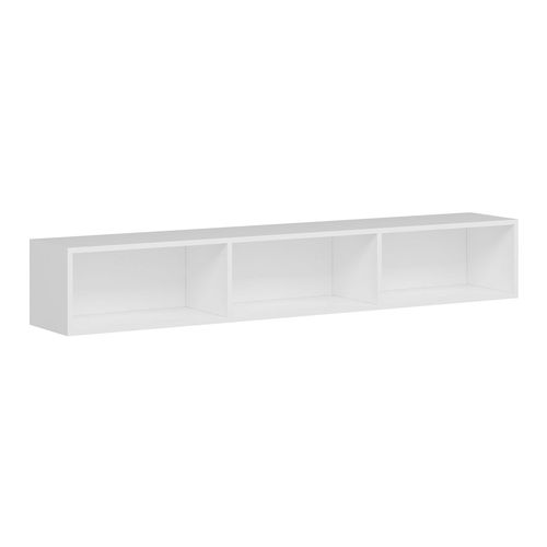 Meuble TV suspendu 3 portes blanc 180 cm - Veria