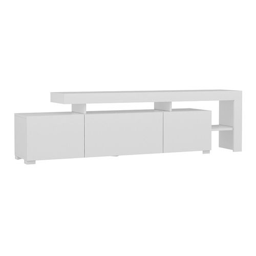 Meuble TV LED 3 portes blanc 192 cm - Ilia