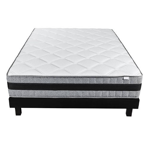 Ensemble Memo Luxe 140x190 – Matelas mémoire de forme 140x190 + sommier tapissier