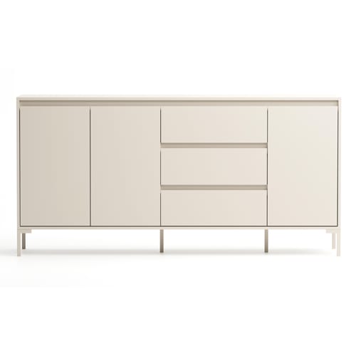 Buffet 3 portes 3 tiroirs beige 170 cm - Ronda