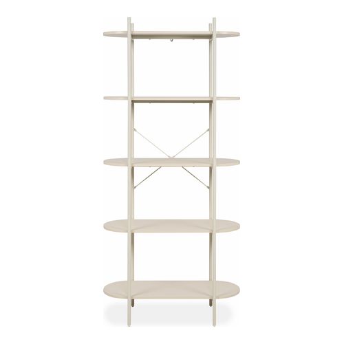 Etagère 5 niveaux beige 80 cm - Vara
