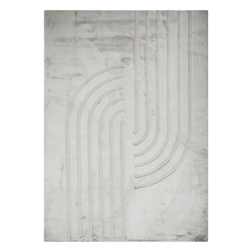 Tapis motif géométrique gris 200x290 cm - Snowline