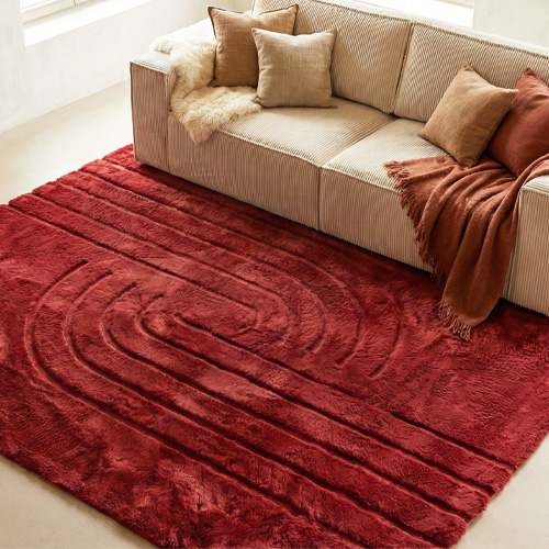 Tapis motif géométrique rouge 200x290 cm - Snowline