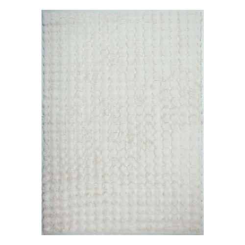Tapis à relief bubble uni blanc 160x230 cm - Cloudy