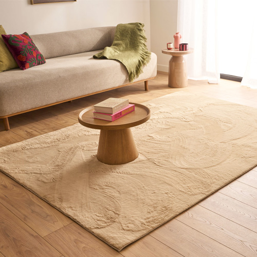 Tapis uni beige 160x230 cm - Horizon