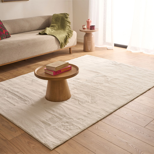 Tapis uni blanc 80x150 cm - Horizon