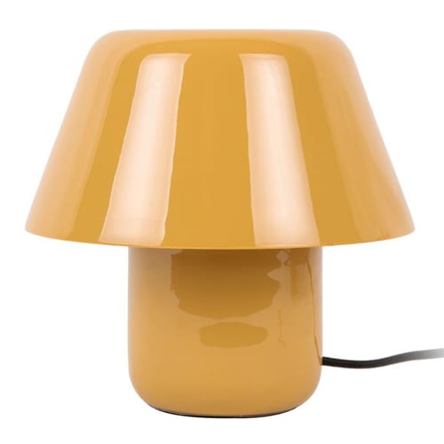 Lampe à poser en métal jaune ocre - Afan