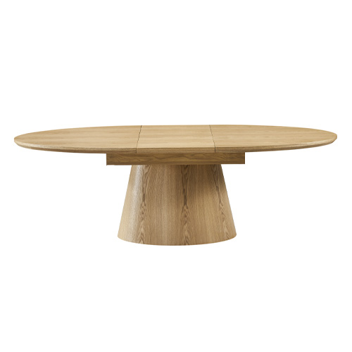 Table à manger extensible en chêne clair 6 à 8 personnes 170/220 cm - Ora