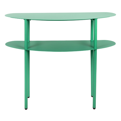 Console en métal vert électrique