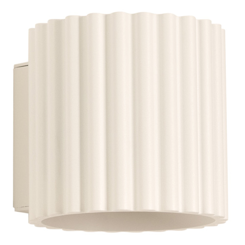 Applique murale cannelé beige - Aura