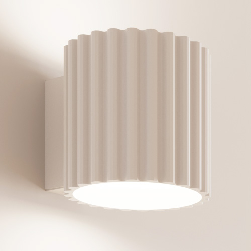 Applique murale cannelé blanche - Aura