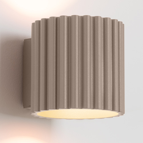 Applique murale cannelé taupe - Aura