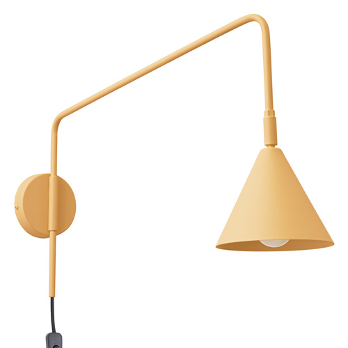 Applique murale à bras orientable dorée - Nox