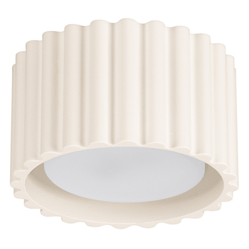 Plafonnier cannelé beige - Aura