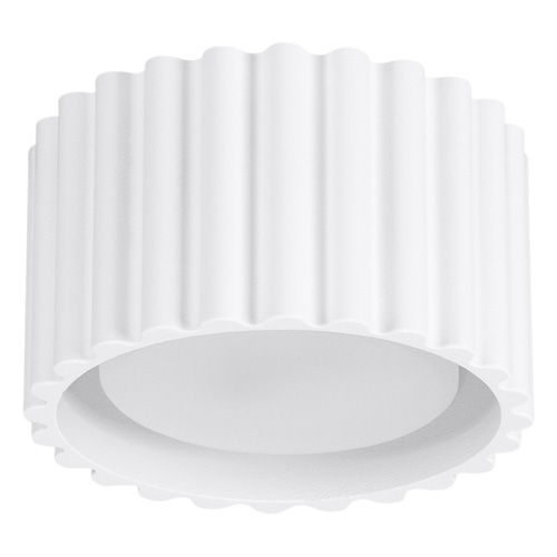 Plafonnier cannelé blanc - Aura