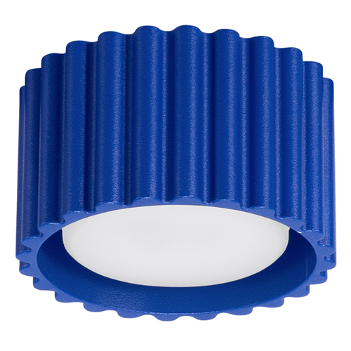 Plafonnier cannelé bleu - Aura