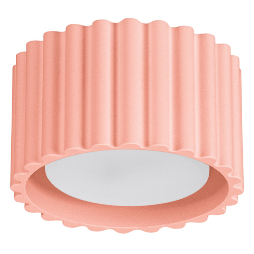 Plafonnier cannelé pêche - Aura