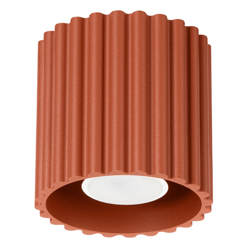 Plafonnier cannelé terracotta - Aura