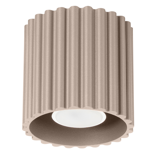 Plafonnier cannelé taupe - Aura