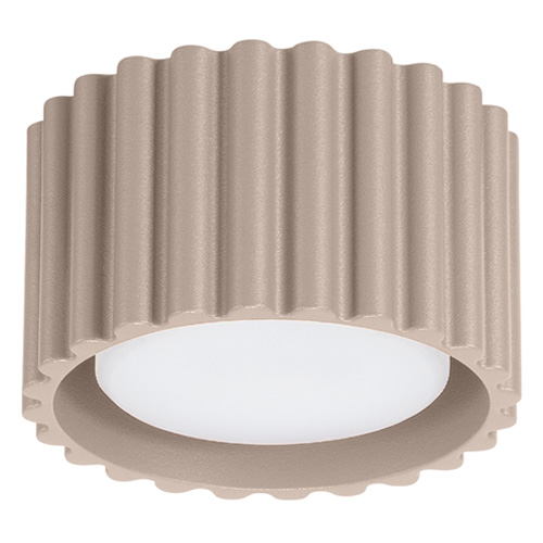 Plafonnier cannelé taupe - Aura