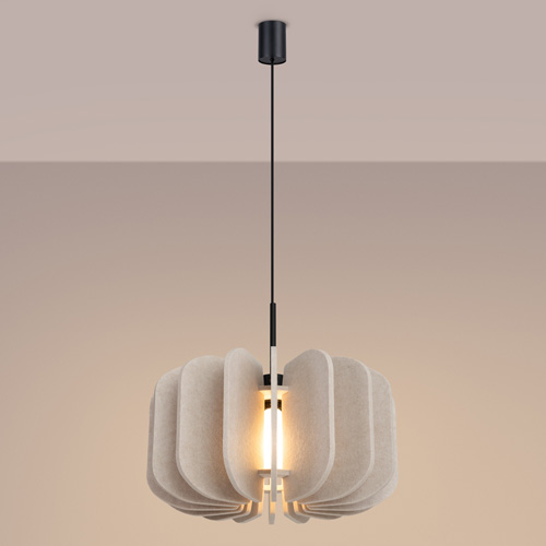 Suspension en feutre beige 45 cm - Mula