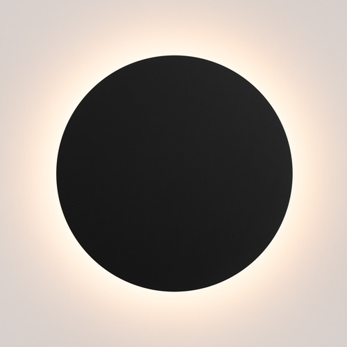 Applique murale ronde noire LED 3000K - Borgen