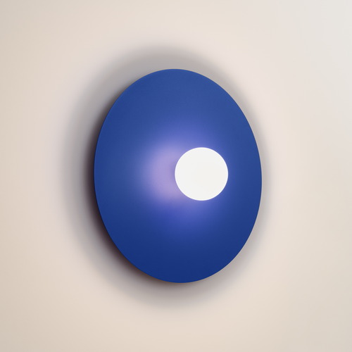 Applique murale en métal 50 cm en métal bleu - Ake