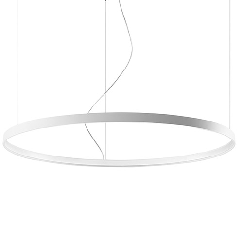 Suspension ronde Blanche à Led 110 cm - 3000K - Rio