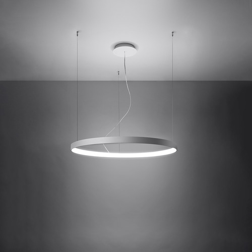 Suspension ronde Blanche à Led 110 cm - 4000K - Rio