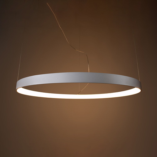 Suspension ronde blanche à Led 55 cm - 3000K - Rio