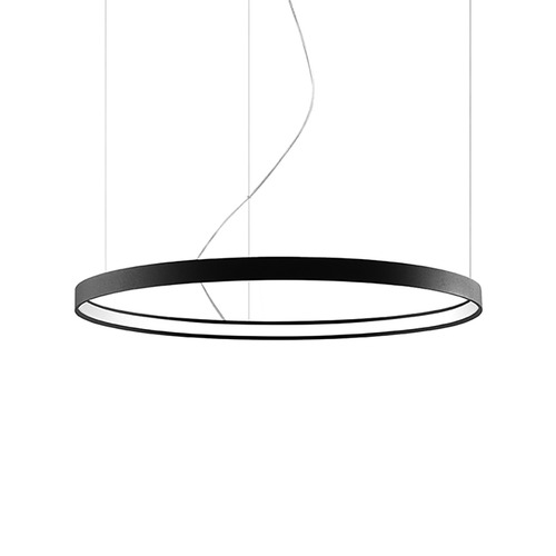 Suspension ronde noire à Led 78 cm - 3000K - Rio