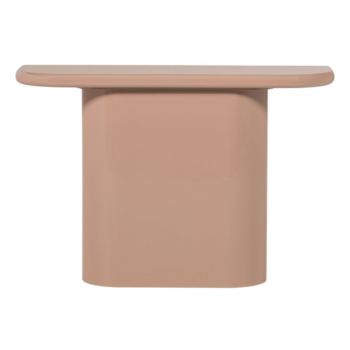 Console laquée rose poudré brillant 120 cm- Nocta