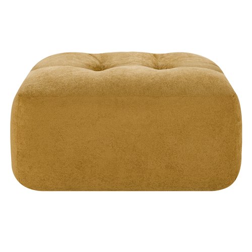 Pouf compressé en tissu chenille bronze - Nido