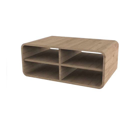 Table basse 4 niches naturel 80,3 cm - Grina