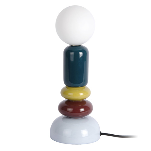 Lampe à poser décorative multicolore bleu - Burano